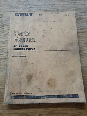 Caterpillar AP-1055B Asphalt Paver Parts Manual 1R-1437-M5