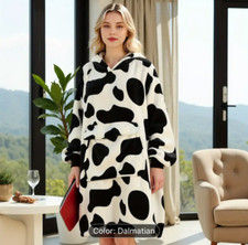 comfy sherpa black wearable blanket oversized cozy lounge fleece blanket hoodie