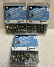 (3pk) - MIDWEST FASTENER Nylon Insert Lock Nut, Coarse, #10-24 Thread, SS #12007