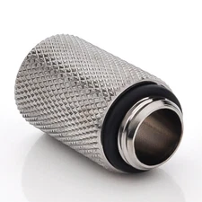 Bitspower G1/4" Male to Female Extender Fitting, 25mm, Black Sparkle