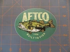Bassmaster B.A.S.S. AFTCO Built to Fish Largemouth Bass Sticker - 4 1/2 x 3 1/2"