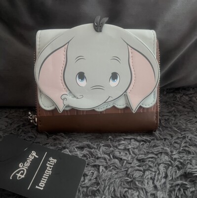 Disney Loungefly nicht mehr produziert seltene Baby Dumbo Geldbörse Brandneu mit Etikett