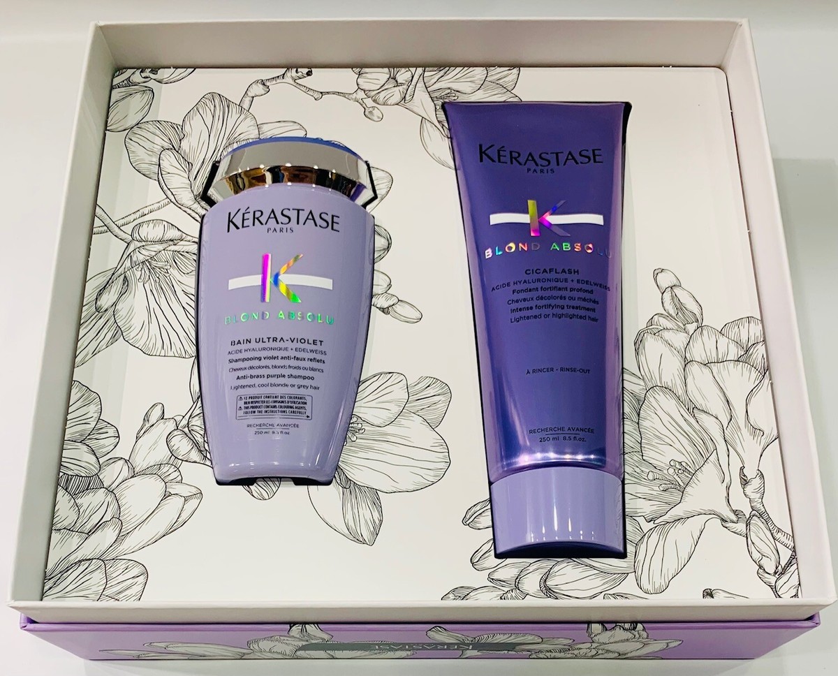 Blond Absolu : Bain Ultra Violet 250ML + Cicaflash 250ML Kerastase