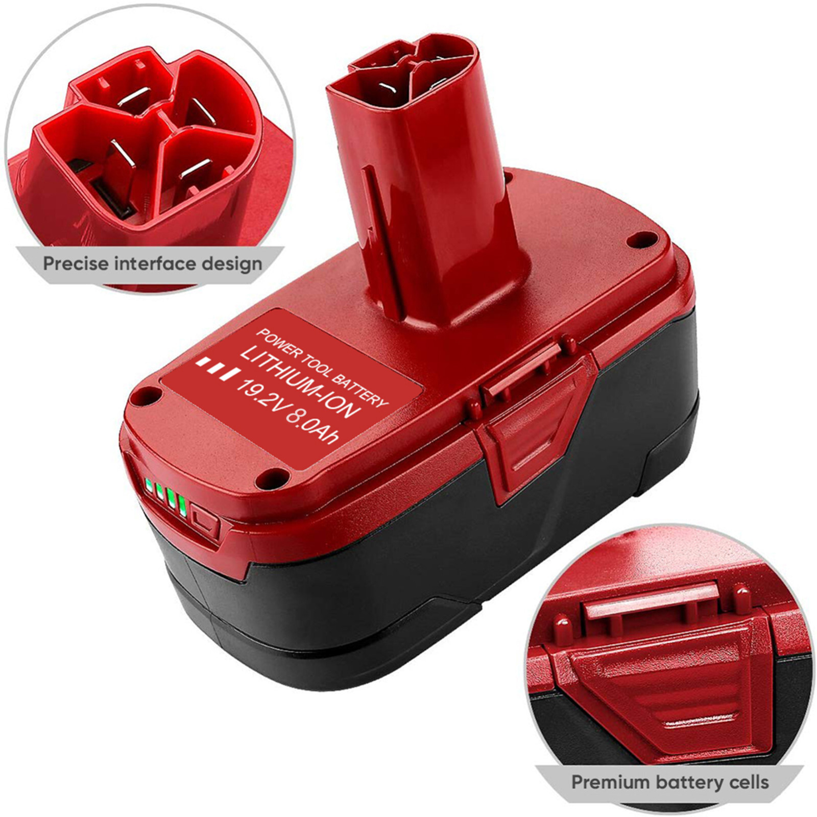 For CRAFTSMAN 19.2 VOLT C3 LITHIUM DIEHARD BATTERY PACK 315.PP2011 8