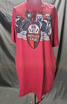 Motley Crue T-shirt Tour 2011 X-Large XL Red (Read) | eBay