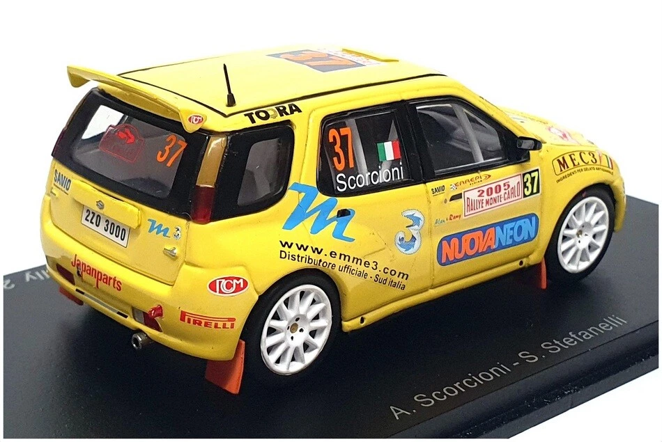 Spark escala 1/43 S0625 - Suzuki Ignis S 1600 #37 Monte Carlo Rally 2005 - amarillo Foto 2 de 4