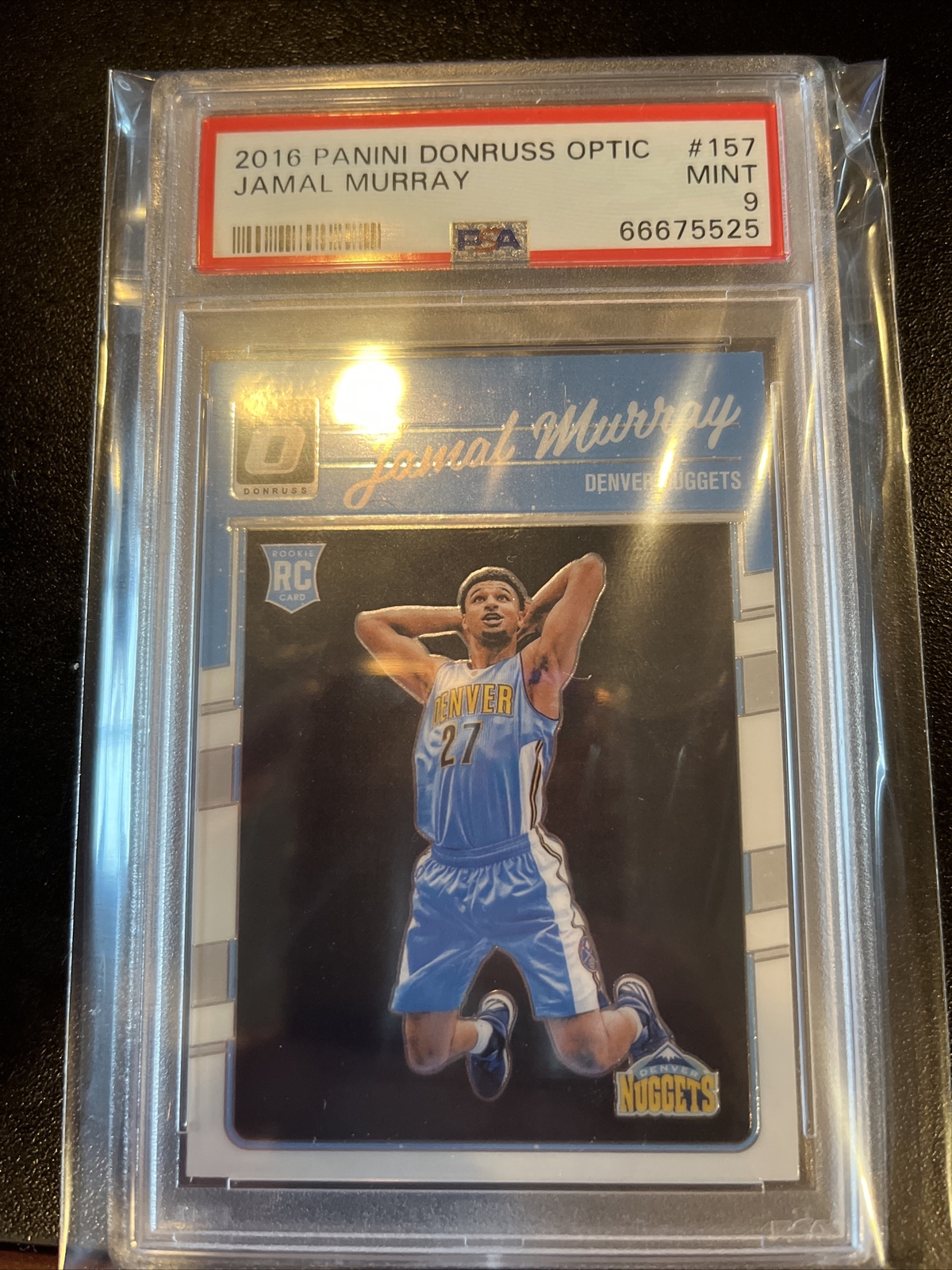 2016-17 panini optic Jamal Murray rc PSA 9 mint nuggets hot wow