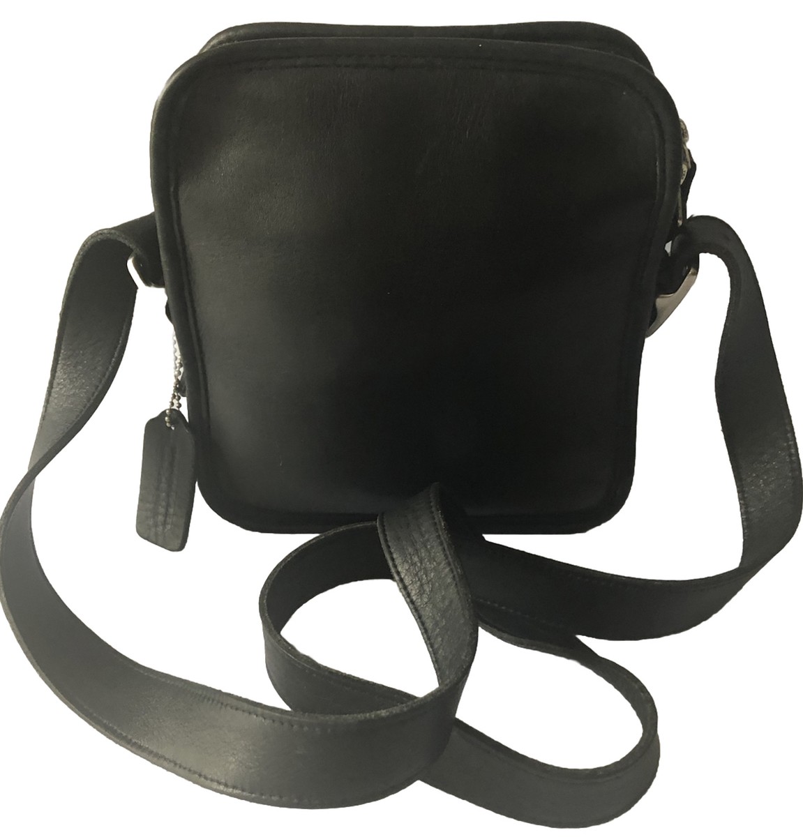 Vintage Coach Kit Camera Black Leather Shoulder Bag 9817 | eBay