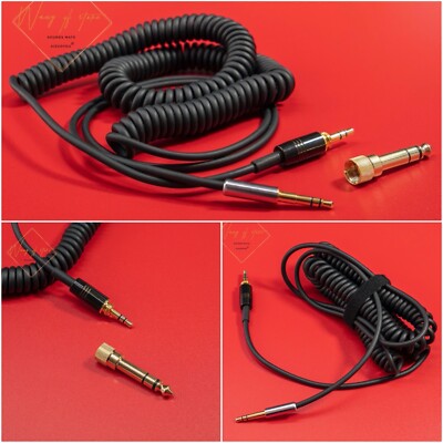 Spiral DJ Cable For B&O Beoplay H6 H7 H8 H9 H2 Headphone Flexible 1.5-3Meter