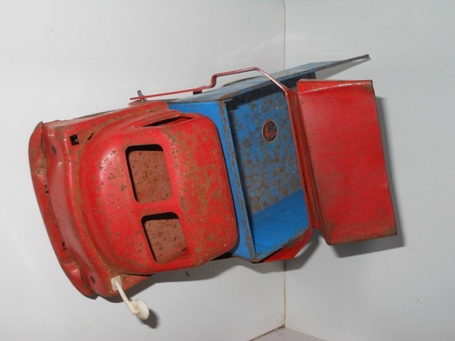 Wyn toy steel tinplate tip truck large old vintage tin toy Sand and Gravel 1970 - Picture 3 of 10