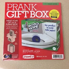 Prank “Roto Wipe” Wrap Your Real Gift in a Prank Funny Gag Joke Gift Box