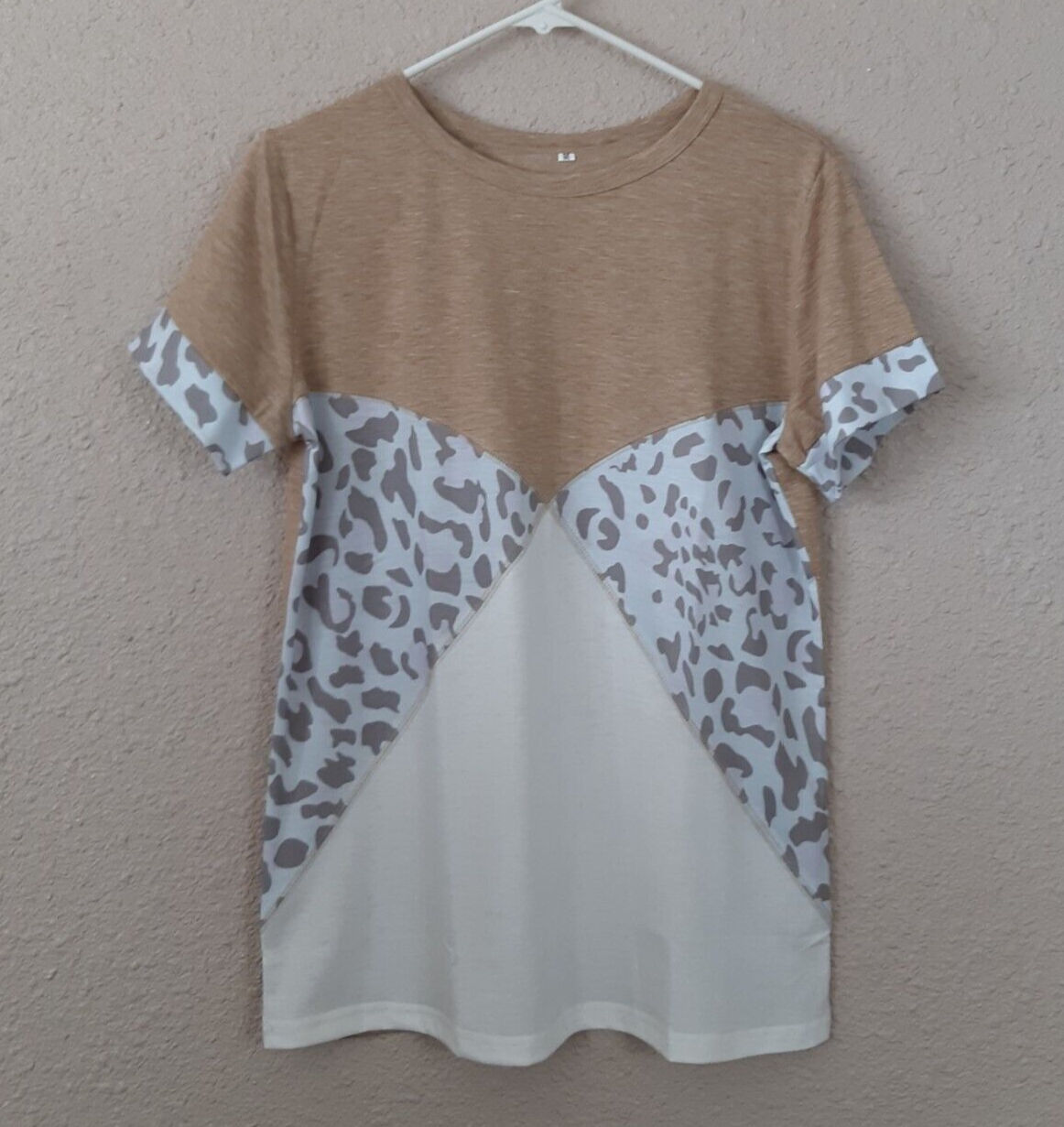 Womens Brown Short Sleeve Top Size Medium New 1F0196 eBay