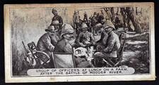 BRITISH CIGARETTE CO - SOUTH AFRICAN WAR SCENES - GROUP OF OFFICERS MODDER RIVER