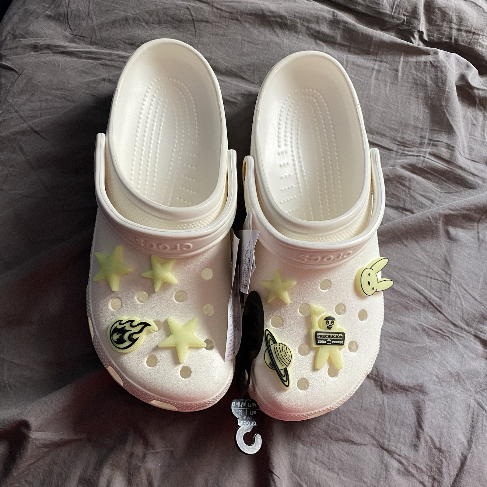 bad bunny crocs sizes