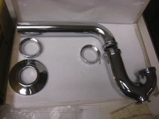 Dearborn Brass 507M-8872 Semi-Cast 1-1/4-Inch P-Trap w Cleanout 17 gauge wall.