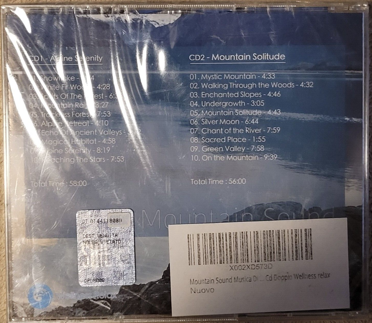 Mountain Sound: Relaxing Music with Nature Sounds 2 CD set (sealed