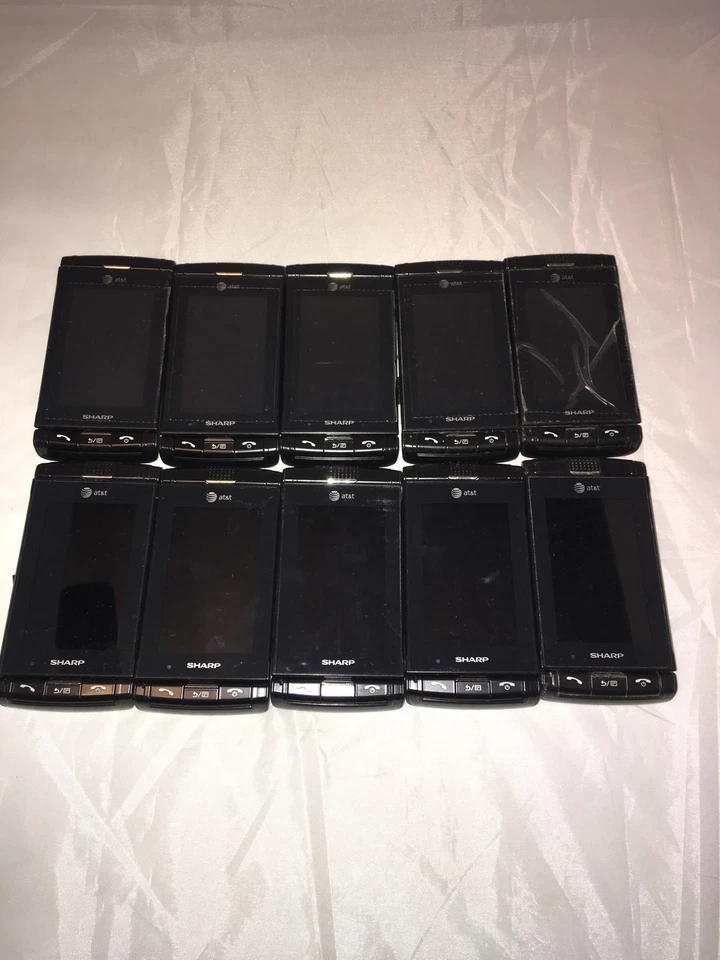 Lot 10 Sharp FX STX-2 - Black (AT&T) All working! READ description - Image 2 of 3