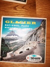 Vintage GLACIER NATIONAL PARK Montana View-Master 3 Reel Packet