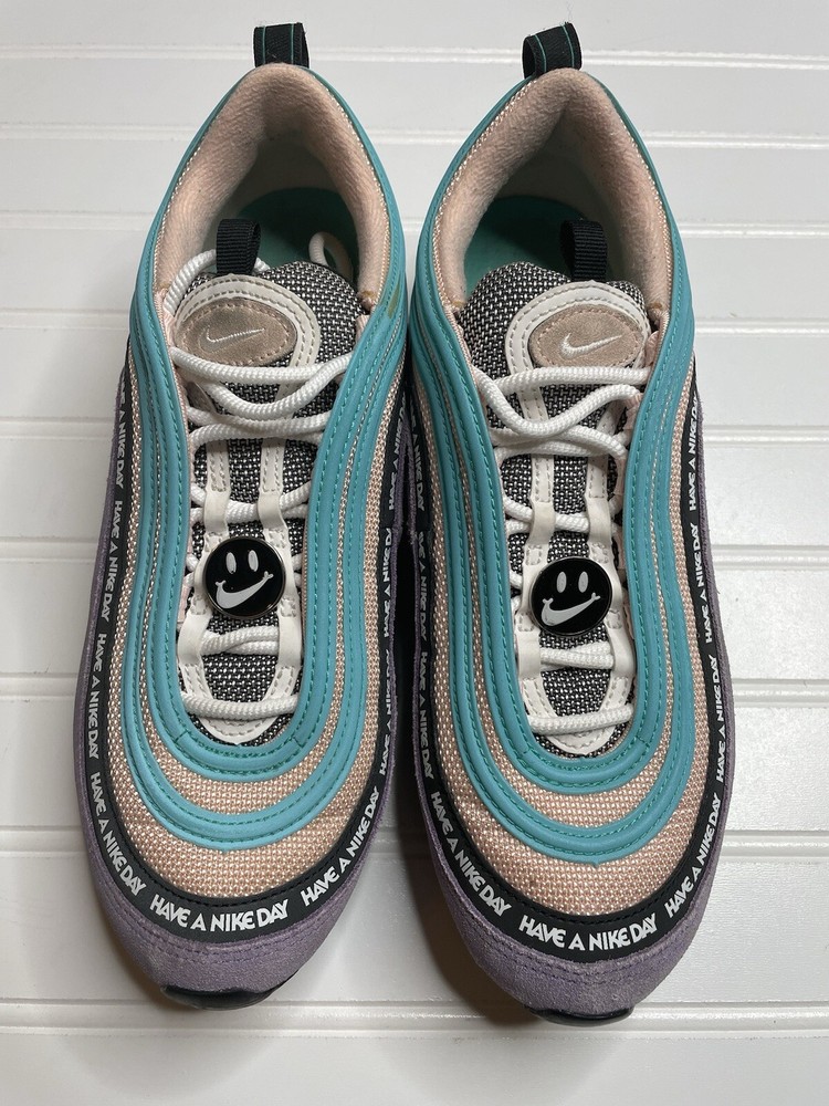Nike Air Max 97 Have a Nike Day Mens Size 8 Purple Blue Sneakers BQ9130-500