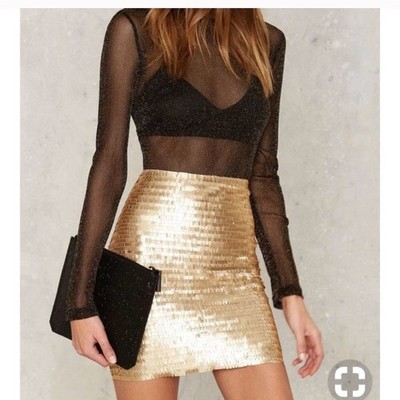 h and m sequin top