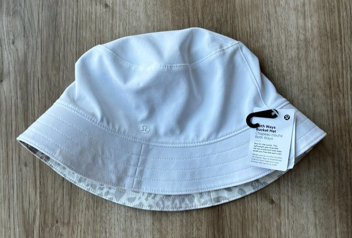 Lululemon Both Ways Reversible Bucket Hat White/Camouflage NWOT Lululemon Both Ways Reversible Bucket Hat In Pink Clay  main image 3