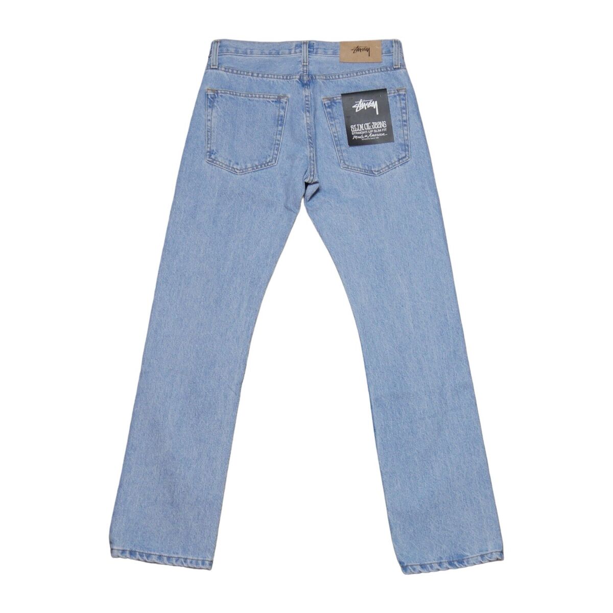 STUSSY Slim Ol' Jeans Light Wash NWT Streetwear 30 X 30 Made STUSSY Slim Ol' Jeans Light Wash NWT Streetwear 30 X 30 Made