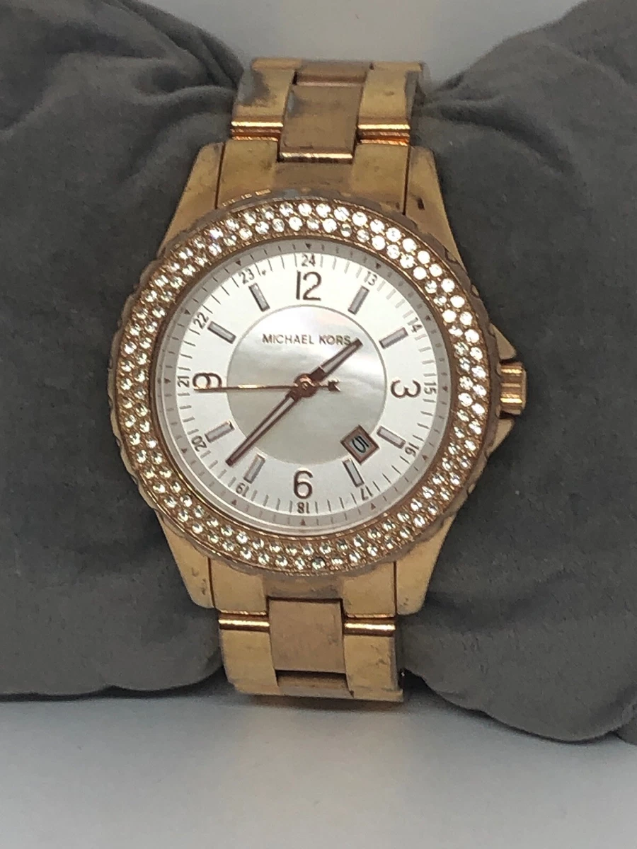 Michael Kors MK5403 Women s Stainless Steel Analog White Dial Quartz Watch LB211