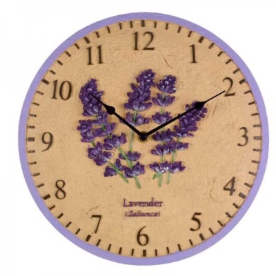 Lavendel Gartenuhr Outdoor Außen Innen Wand Vogel Küche Geschenk 30cm (12'')