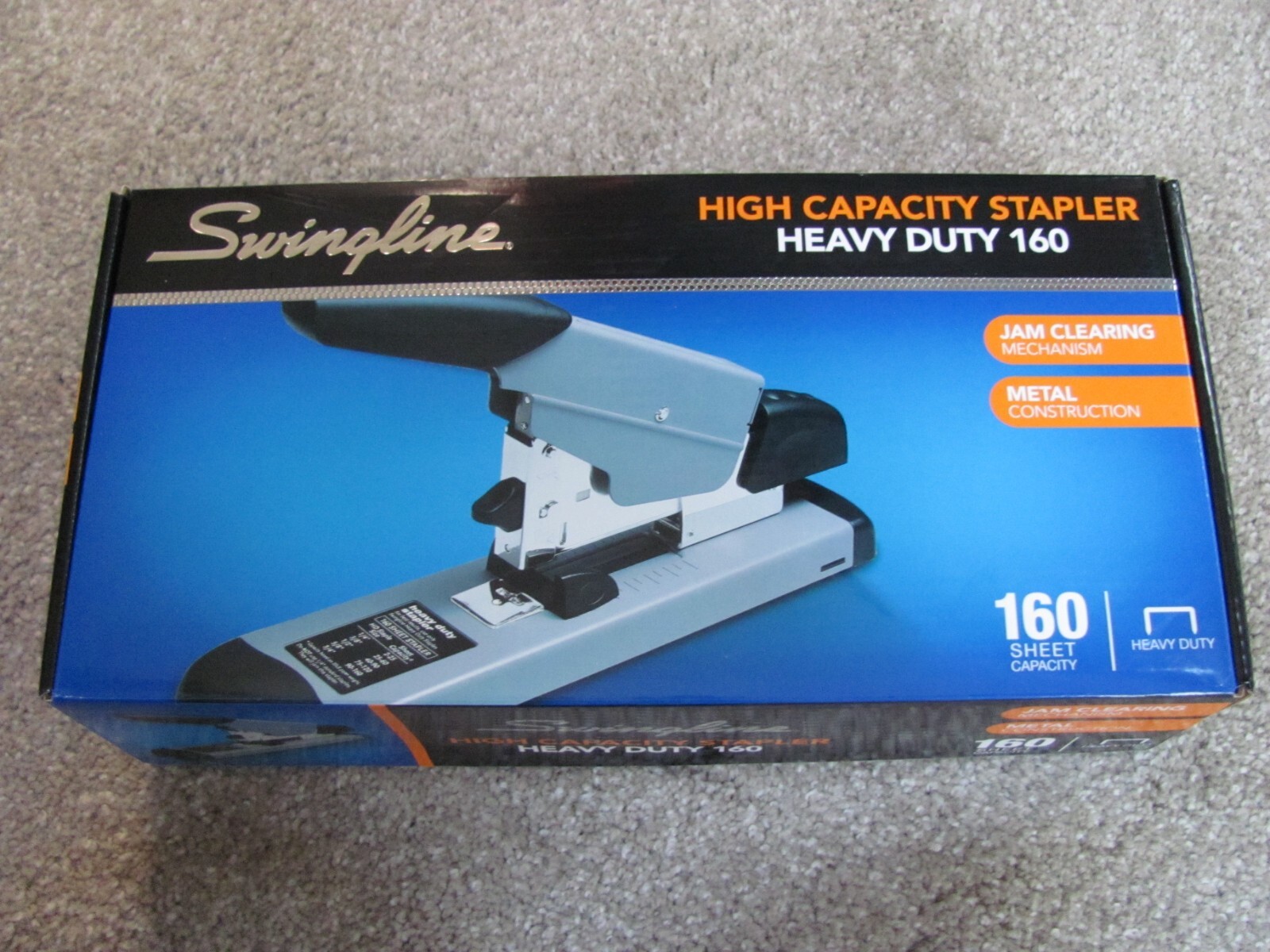 New Swingline Heavy Duty 160 Sheet High Capacity Stapler, Black/Gray
