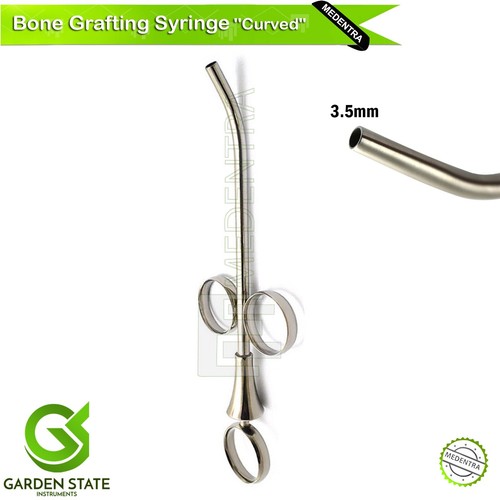 ''Medentra'' Bone Graft Syringe Curved - 3.5mm Implant Dental Instrument CE'' - Picture 3 of 3