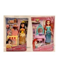Disney Princess Ariel's Royal Vanity  Belle's Royal Kitchen Lot-2 New In Box