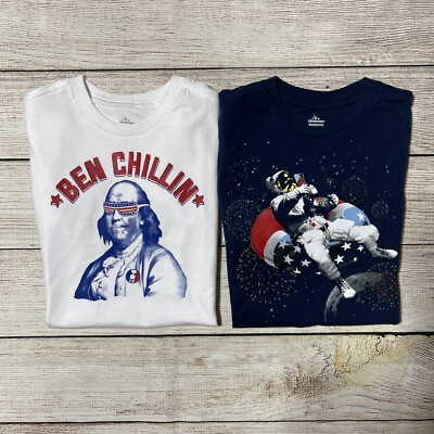 Boys Patriotic T-Shirts Size M NWT! 4th of July, Memorial Day