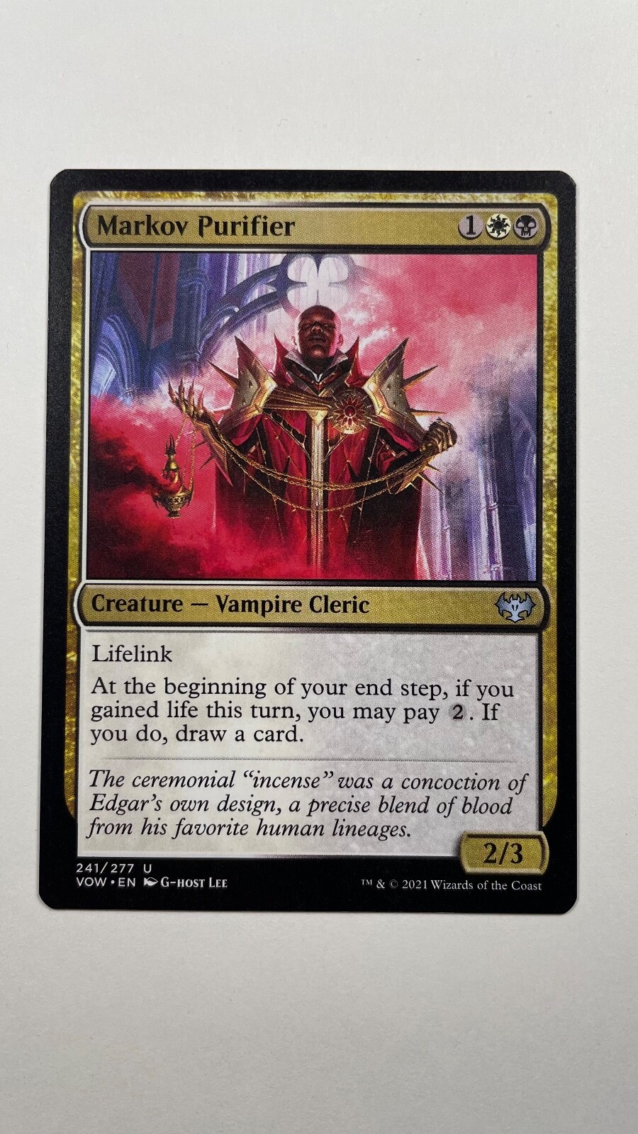 MTG Innistrad Crimson Vow Markov Purifier 241/277 Magic the Gathering