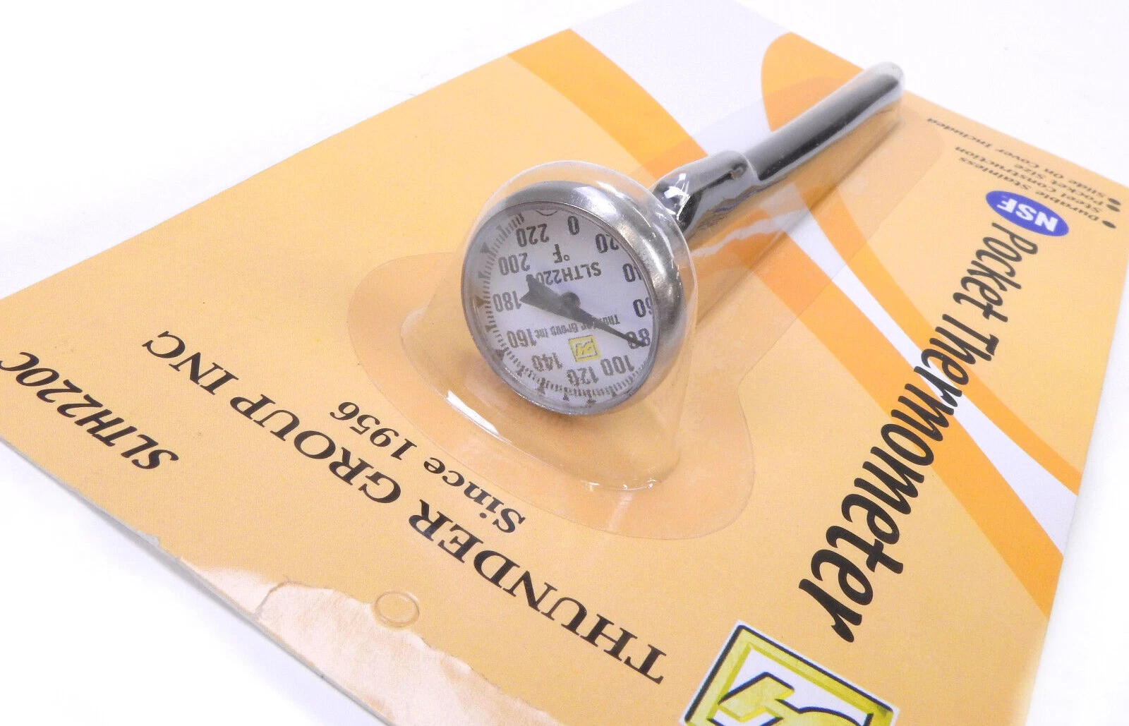 Lot of 7 Pocket Thunder SLTH220C Stainless Steel Meat Food Thermometer 0 to 220F