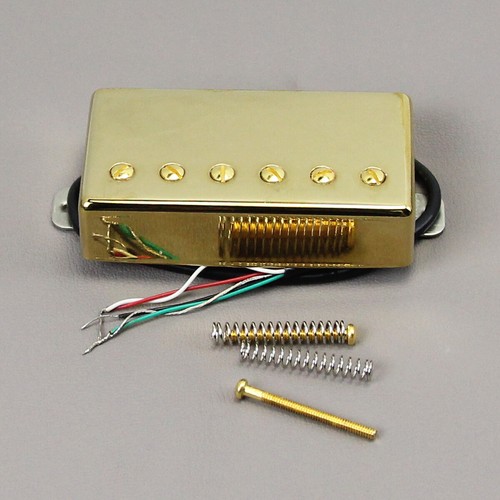 FLEOR LP Gitarre Alnico 5 Humbucker Pickup 4-Leiter Gold Brücke Pickup 15-16K - Picture 8 of 8