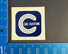 Vintage original Cal Custom waterslide racing decal race 1967 toolbox garage