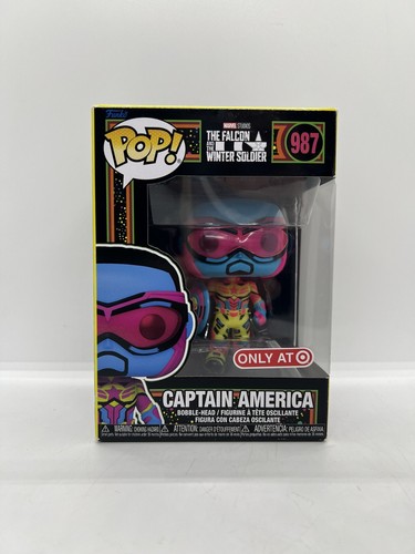 Funko Pop! Vinyl: Marvel - Captain America (Black Light) - Target (Exclusive)... - 第 1/3 張圖片