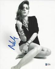 ADELE EXARCHOPOULOS SIGNED 8X10 PHOTO 2 SEXY FRENCH ACTRESS BECKETT COA PROOF