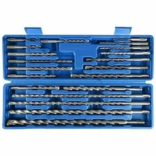 20Pc Rotary Hammer Drill Bits Chisel Set SDS-Plus Shank for Concrete Brick Stone