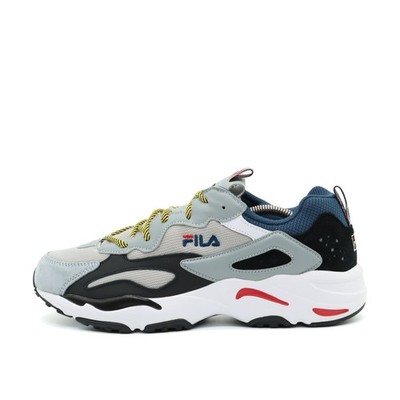 Fila Herren 1RM00586 Sneaker Grau/Blau/Schwarz/Weiß Retro Sportlich EU 44