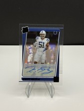 2021 Panini Clearly Donruss Blue /99 Kwity Paye #96 Rated Rookie Auto RC SP