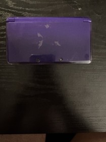 Nintendo 3DS Purple Handheld Console w/ Princess Peach Zipper Case/ No Charger