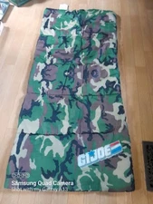 VINTAGE 1984 GI JOE YOUTH KIDS SLEEPING BAG CLEAN, CAMO, CAMPING,OUTDOOR GEAR