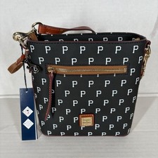 Dooney & Bourke MLB Pittsburgh Pirates Signature Small Zip Crossbody Purse NWT