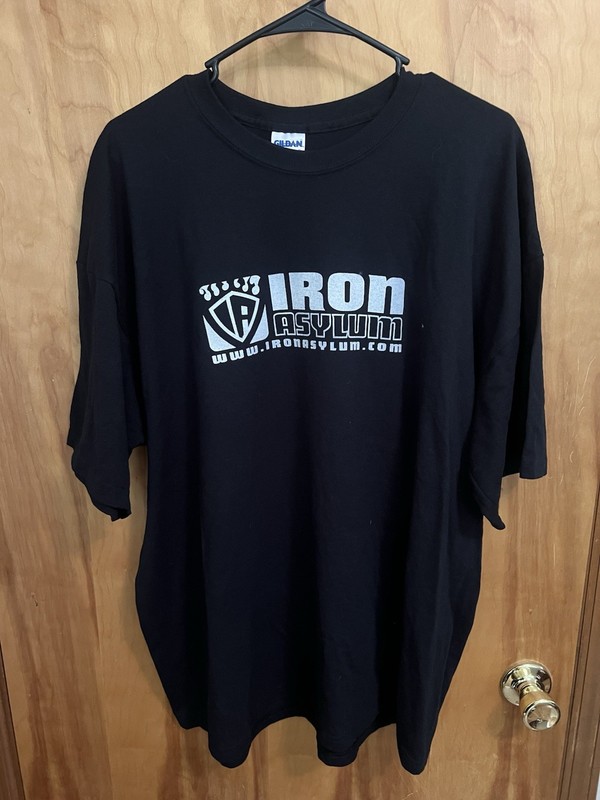 Iron Asylum Monster Factory Men's 2XL  T-shirt Black Bodybuilding Workout Gym