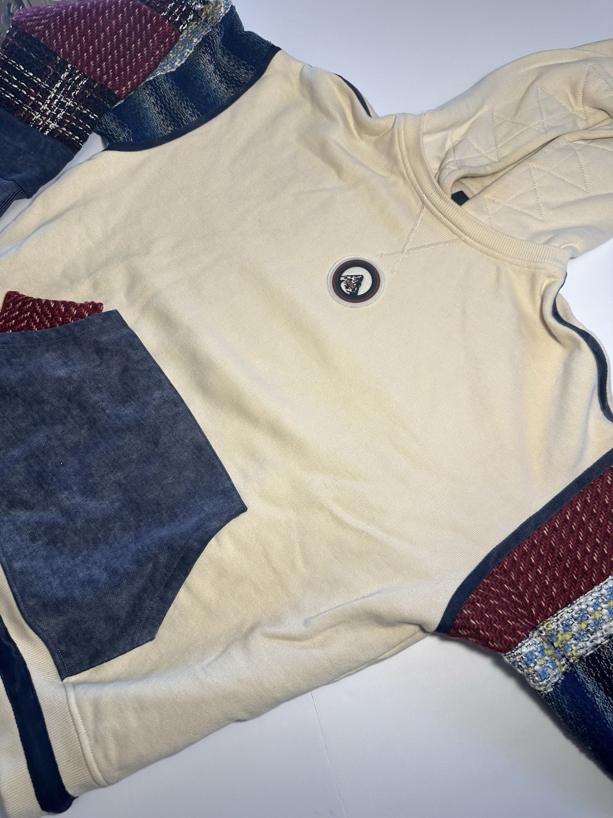 Kith Patchwork Williams Hoodie Off White Size Med… - image 9