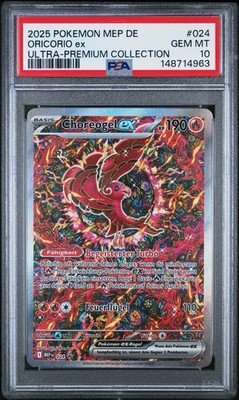 Pokémon Oricorio ex Choreogel ex MEP 024 / PSA 10 / Promo / Mint / Deutsch Pop20