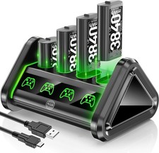 Rechargeable Battery for XboxOne/Xbox Series X S, 4 x 3840mWh Xbox Battery, X...