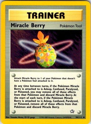 Pokemon | Neo Genesis | Miracle Berry | 094/111 | Unlimited | NM