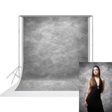 8X10Ft Grey Backdrop for Portraits and Headshots